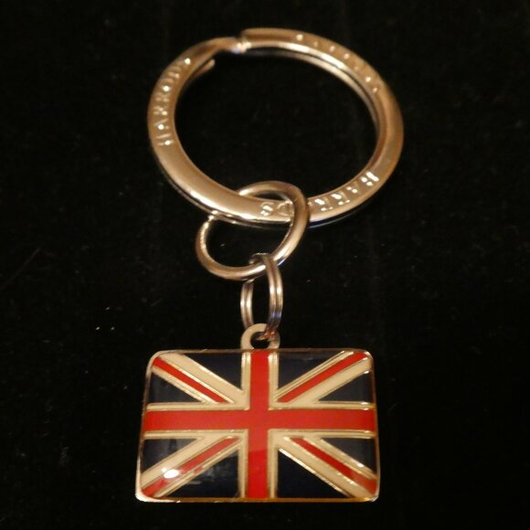 Harrods London British Flag Keychain - Picture 1 of 8